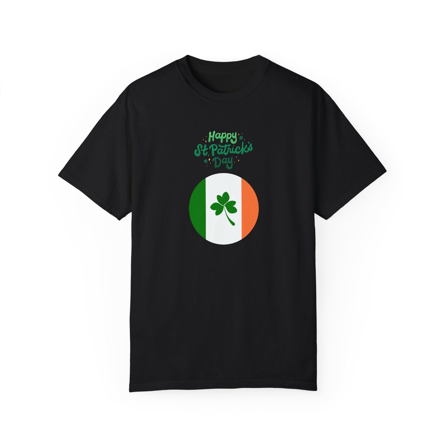 St. Patrick's Day T-Shirt Unisex Comfort Colors Relaxed Fit Garment-Dyed Tee 4 Leaf Clover Shirt Irish Themed Gift