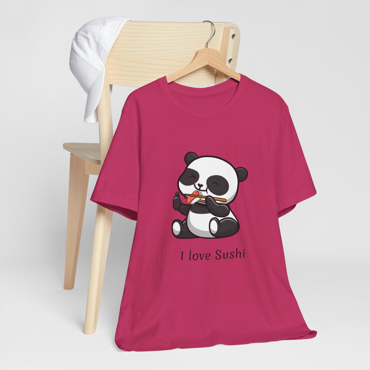 Sushi Lover T-shirt Funny Panda Bear Unisex Foodie Cute Culinary Gift Food Humor Shirt