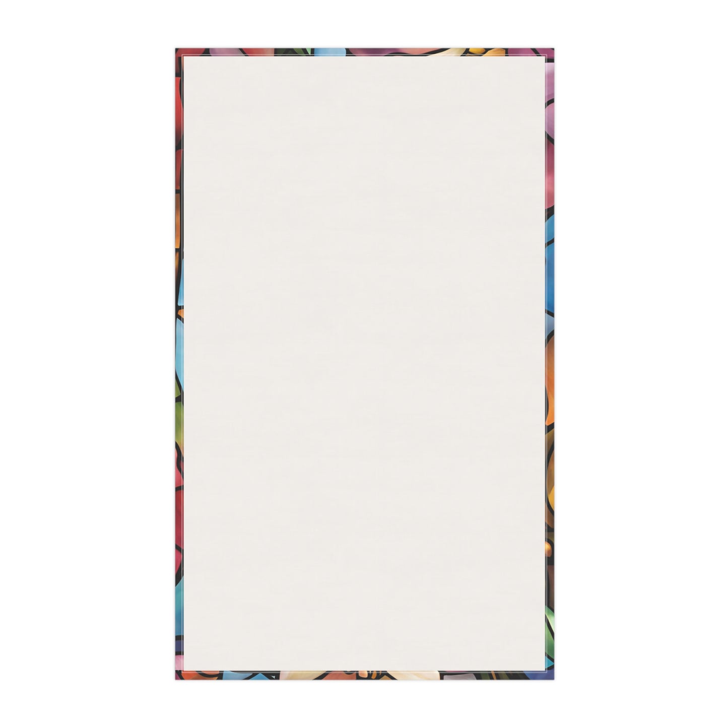 Floral Kitchen Tea Towel Pastel Dish Towel Durable Hand Towel Gift for Flower Lover Whimsical Home Decor Decorative Kitchen Cotton Twill