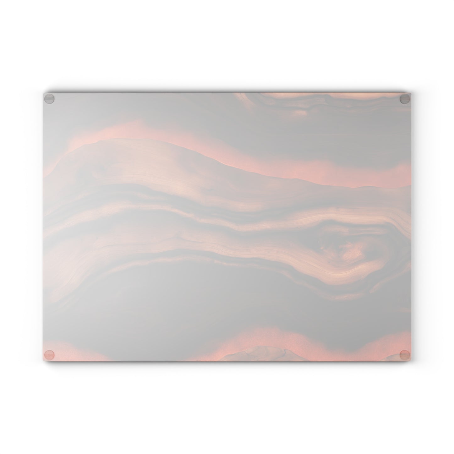 Kitchen Decor Glass Wood-look Image Nature Lover Cutting Board Serving Tray Home Cook Gift Colorful Glass Charcuterie Board