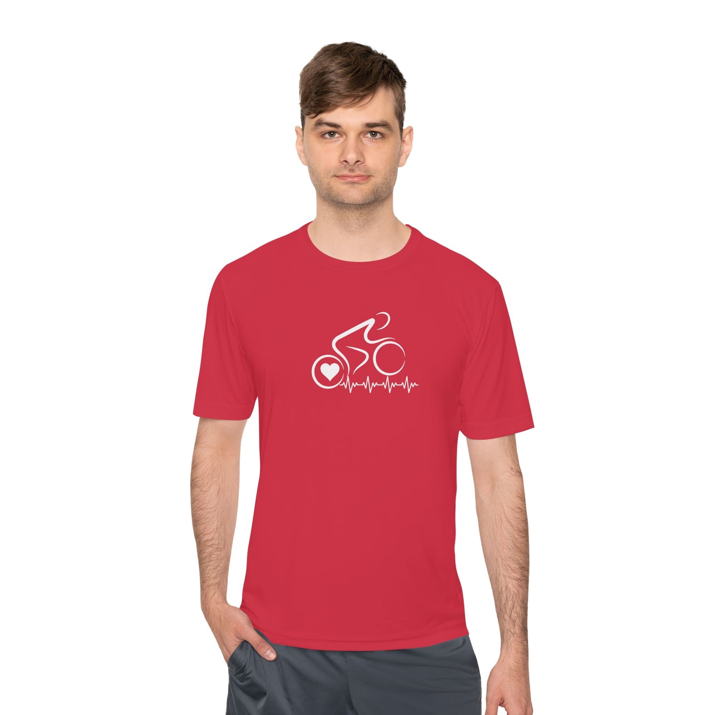 Bicycle Cycling Biking Shirt Unique Modern Bike Shirt Cycling Gift Cyclist Unisex Sport-Tek Moisture Wicking Athletic Tee