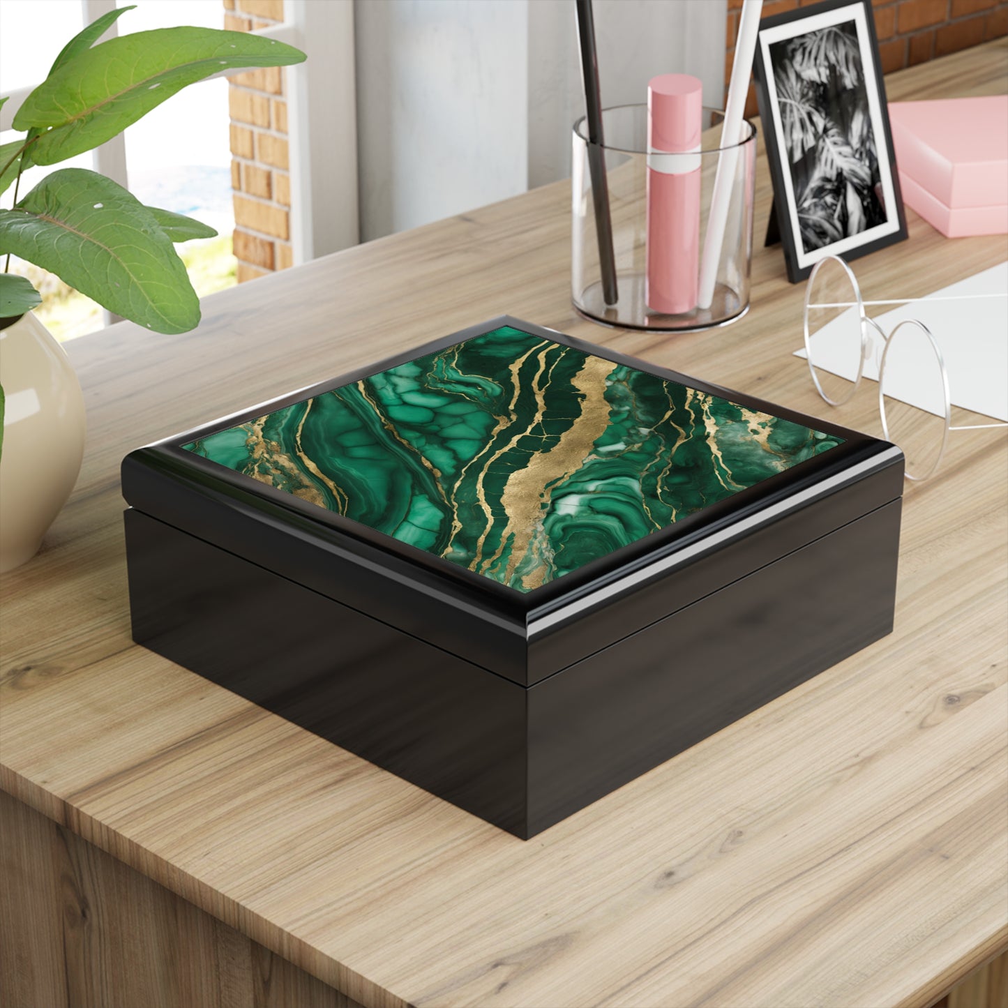 Unique Jewelry Box Trinket Box Bedroom Dresser Decor Vanity Gift Box - 3 colors to choose from