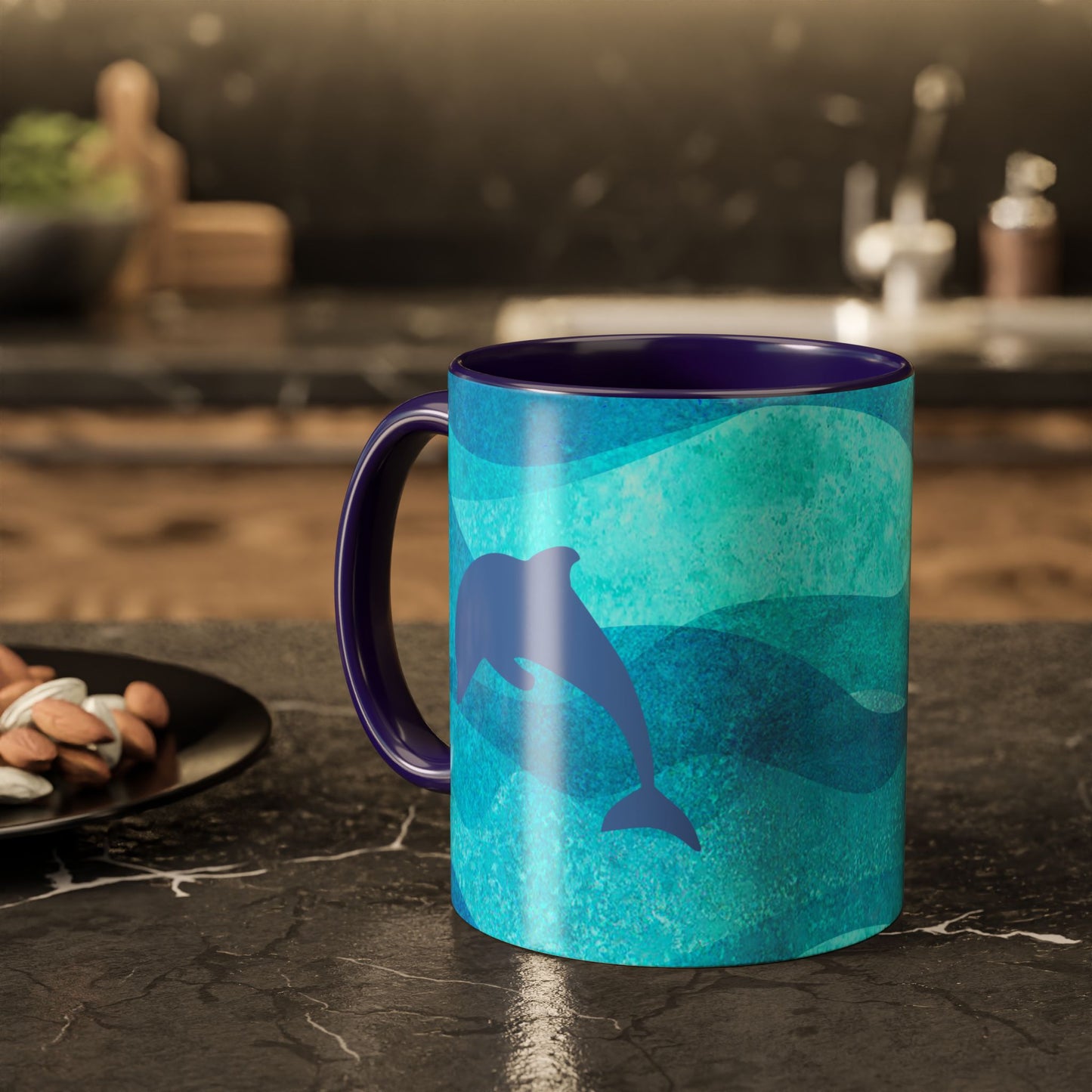 Dolphin Lover Coffee Mug Oceanic Themed Gift Sea Lover Gift Mug Salt Life Gift