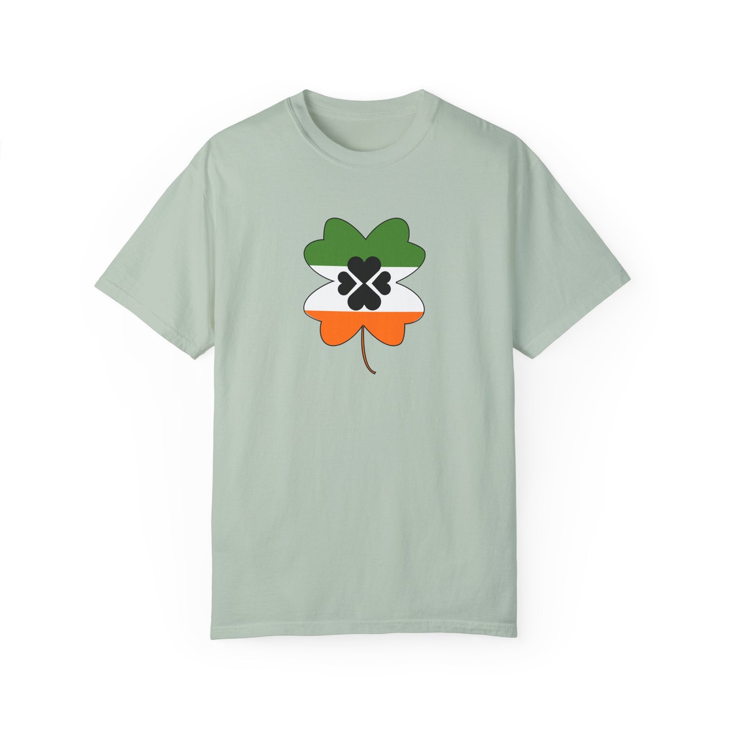 St. Patrick's Day T-Shirt Unisex Comfort Colors Relaxed Fit Garment-Dyed Tee 4 Leaf Clover Shirt Irish Themed Gift
