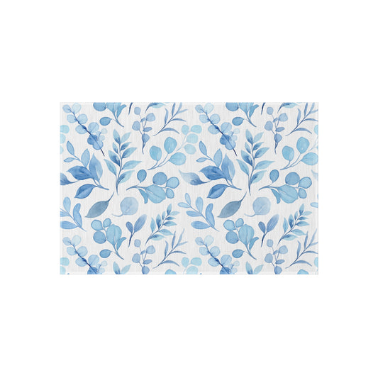 Floral Chenille Outdoor Rug with No-Skid Backing Cozy Outdoor Carpet Patio Decor Gazebo Beachy Rug Pool Area Decor Outdoor Kitchen Carpet