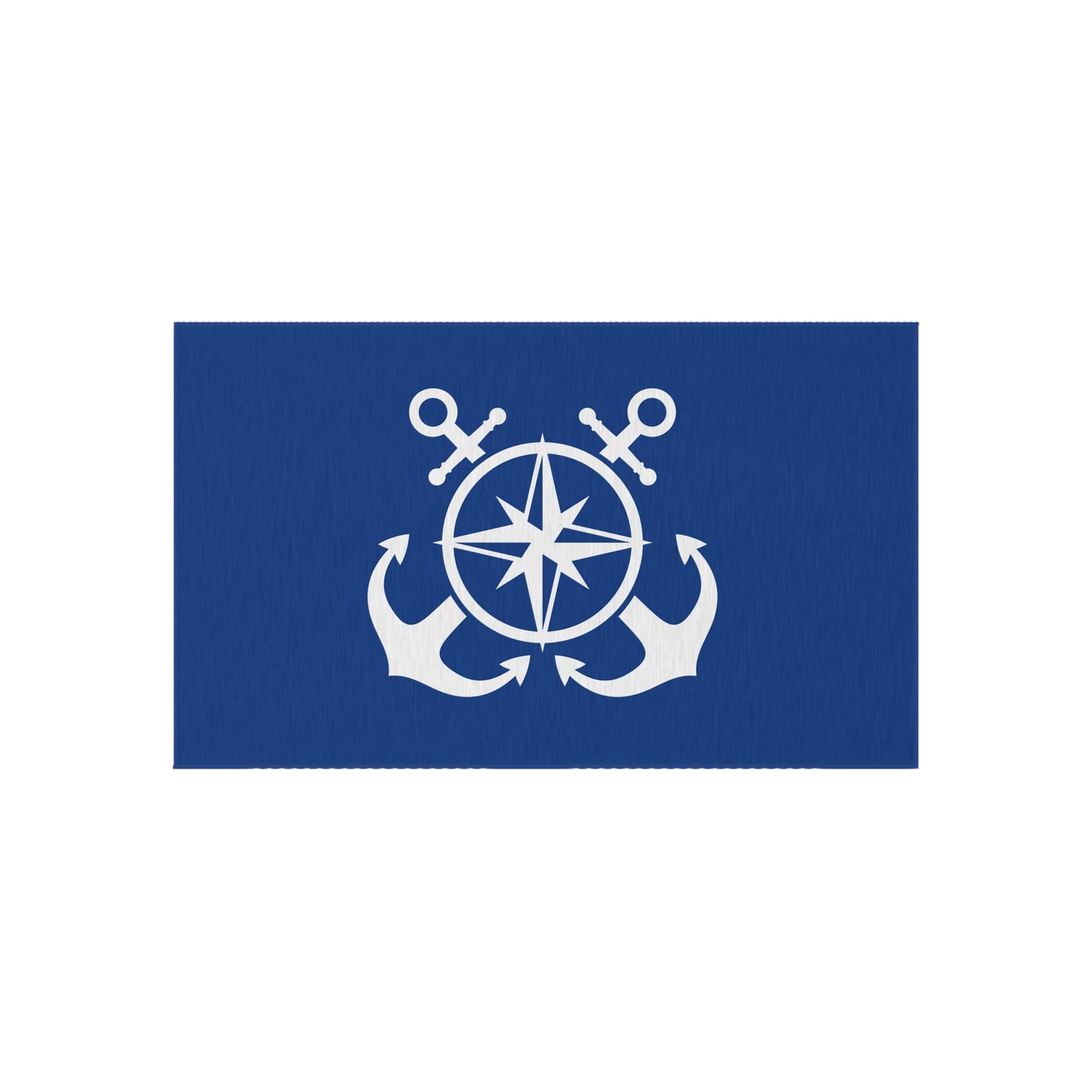Anchor Design Chenille Outdoor Rug with No-Skid Backing Cozy Outdoor Patio Carpet Oceanic Decor Gazebo Rug Pool Area Decor Kitchen Carpet