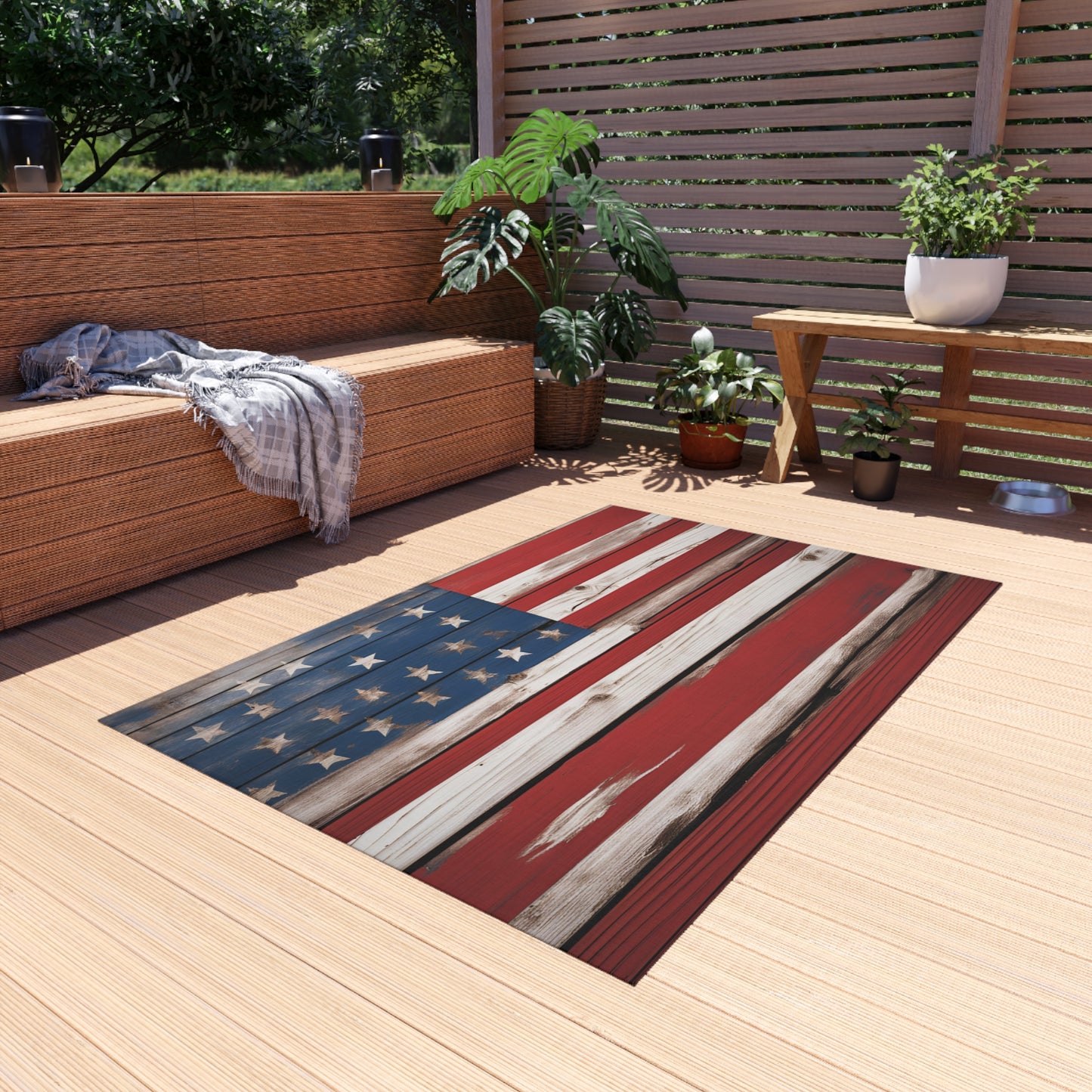 Chenille Outdoor Rug with No-Skid Backing Cozy Outdoor Carpet Patio Decor Gazebo Rug Pool Area Decor Outdoor Kitchen Carpet