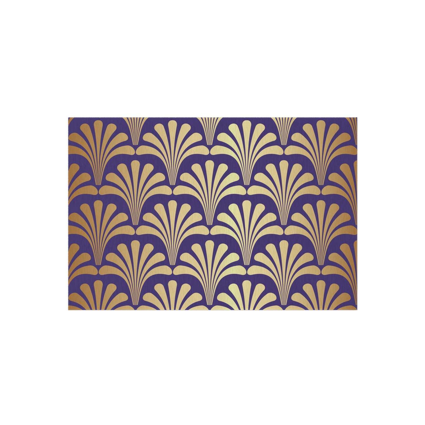 Chenille Outdoor Rug with No-Skid Backing Cozy Purple and Gold Outdoor Carpet Patio Decor Gazebo Rug Pool Area Decor Outdoor Kitchen Carpet