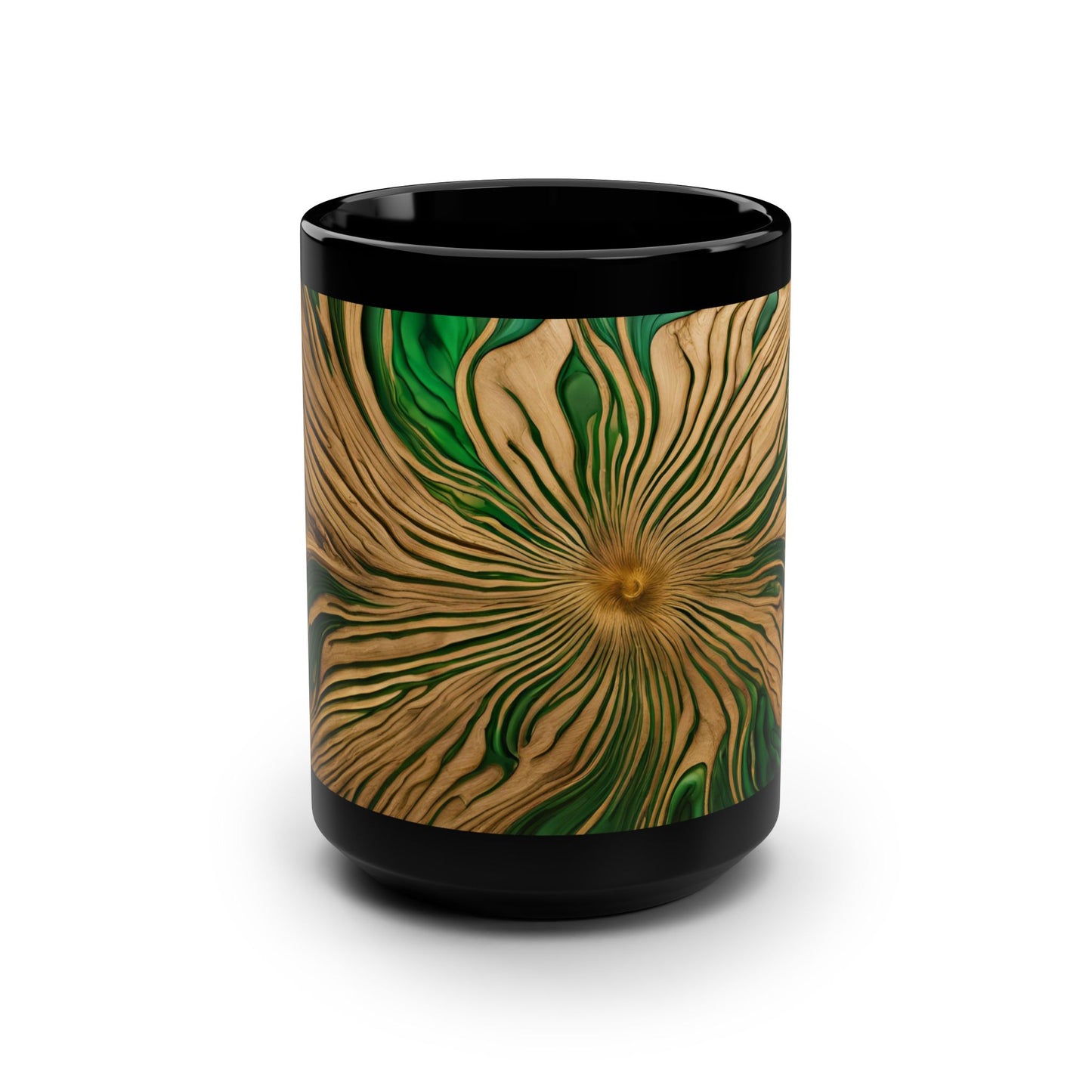 Ceramic Coffee Mug Quartz-Inspired Image Pastel Nature Lover Ceramic Unique Colorful Teacup Flower Rock Lover Ceramic 15 oz Mug