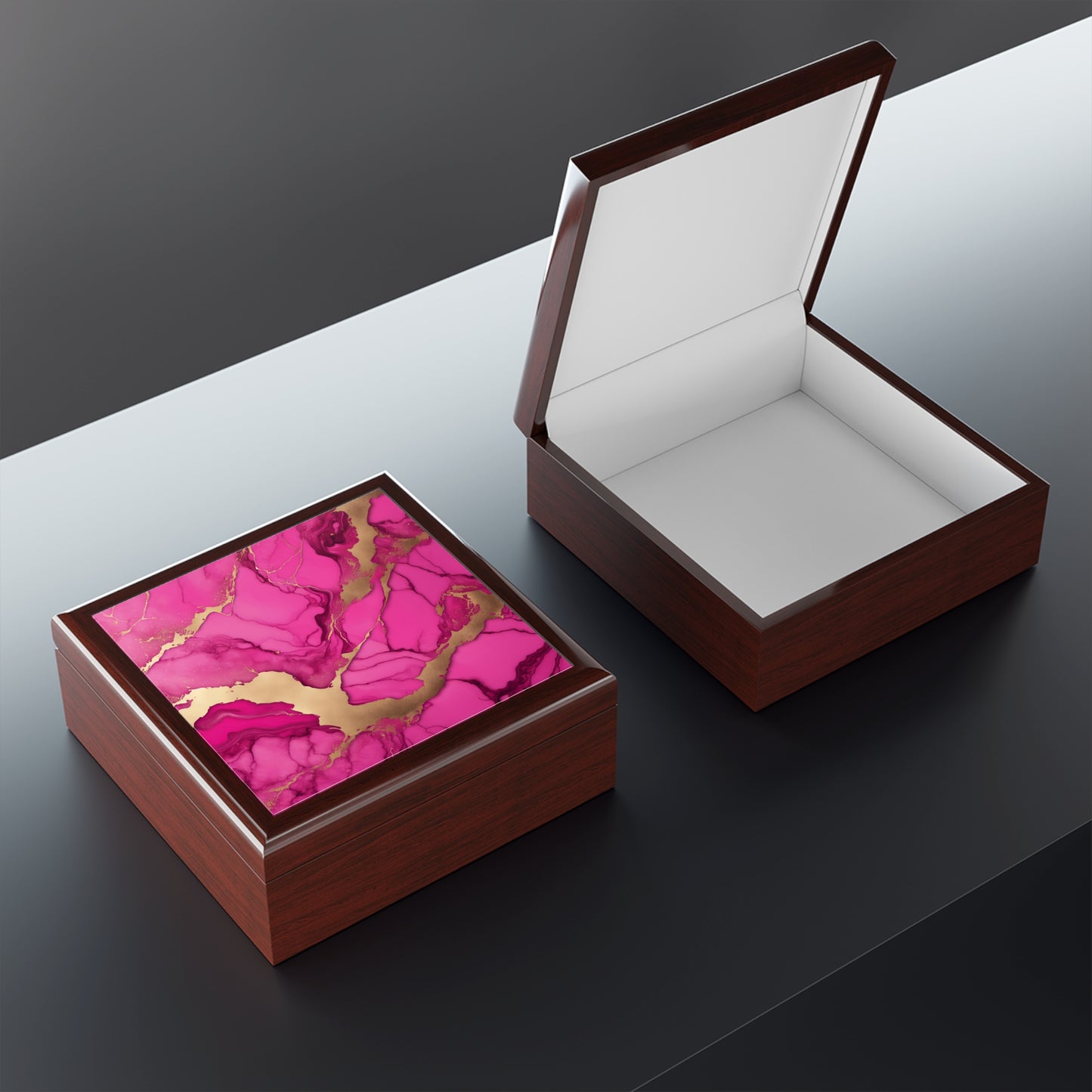 Unique Jewelry Box Trinket Box Bedroom Dresser Decor Vanity Gift Box - 3 colors to choose from