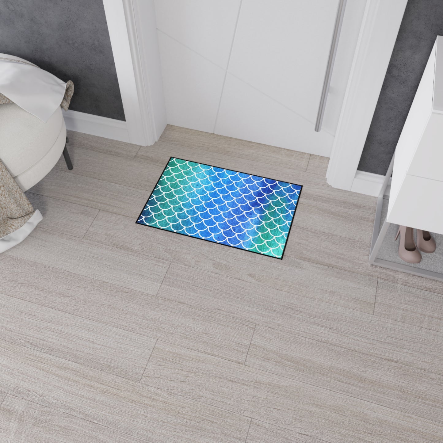 Decorative Heavy Duty Non-Slip Floor Mat Stylish Design Perfect for Entryway Kitchen Décor Beachy Rug Tropical Bathroom Floor Door Mat
