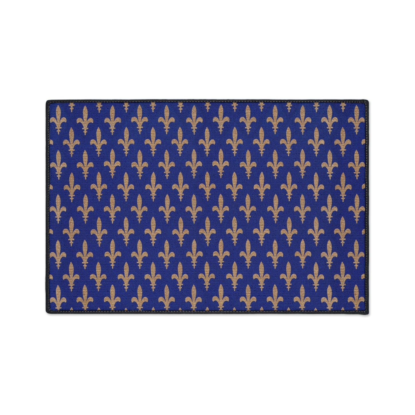 Fleur De Lis Heavy Duty Non-Slip Floor Mat Stylish Design Perfect for Entryway Kitchen Décor Garage Rug Coffee Bar Bathroom Floor Door Mat