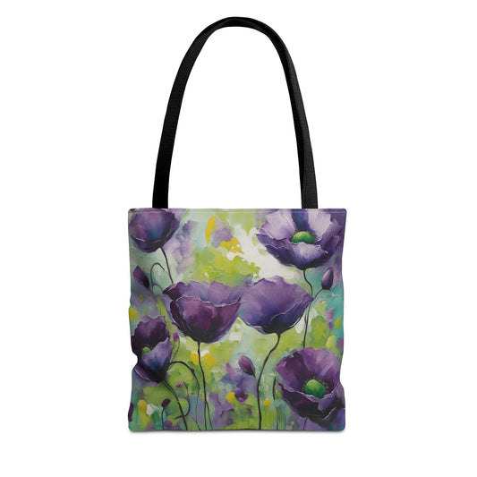 Floral Design Field of Flowers Tote Floral Grocery Wildflower Shopping Bag Cottage Core Gift Bag Boho Bag Poppy Tote Mom Gift