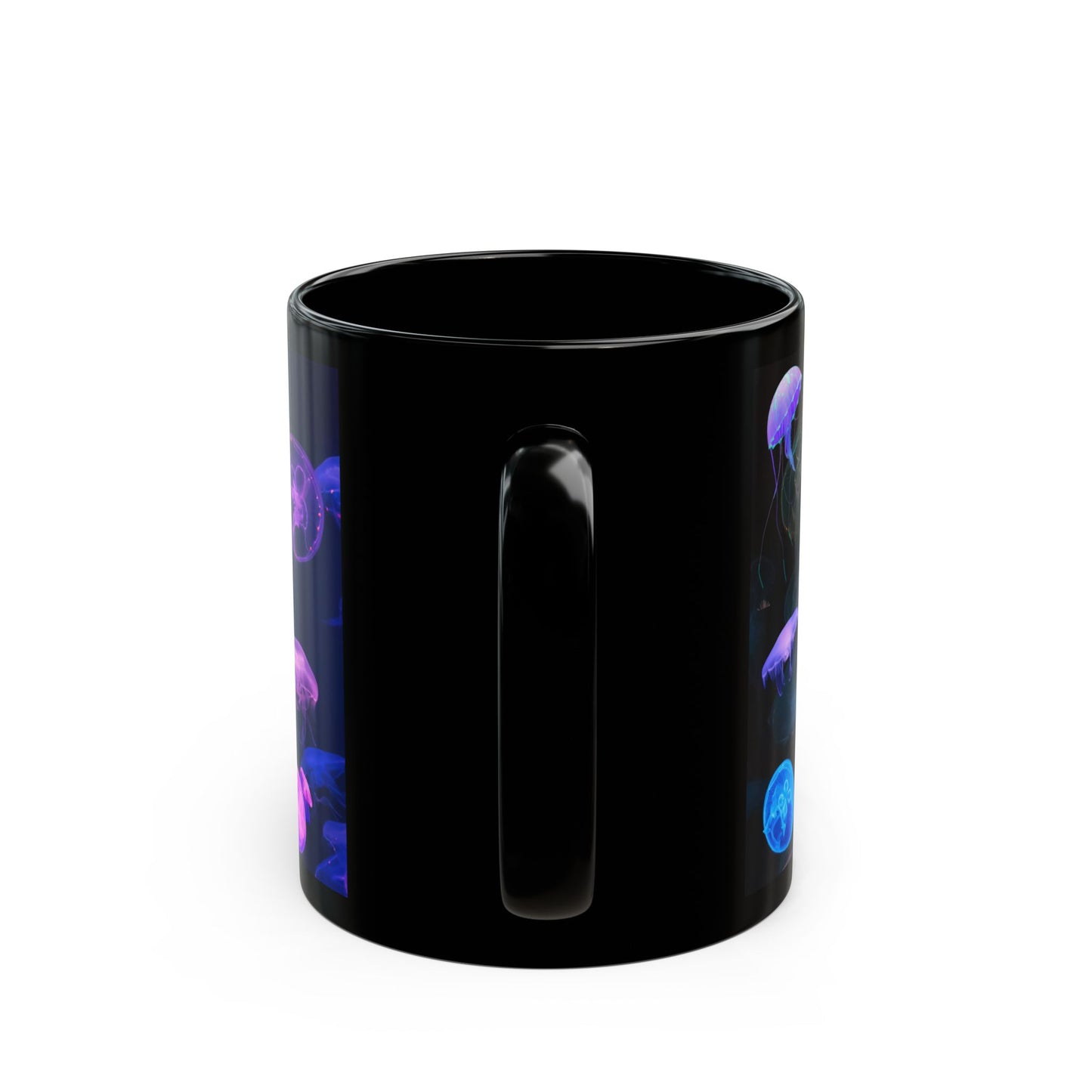 Neon Underwater Jellyfish Sea Lover Gift Mug Aquarium Sea Creature Aquatic Mug Great Scuba Diver Marine Life Gift