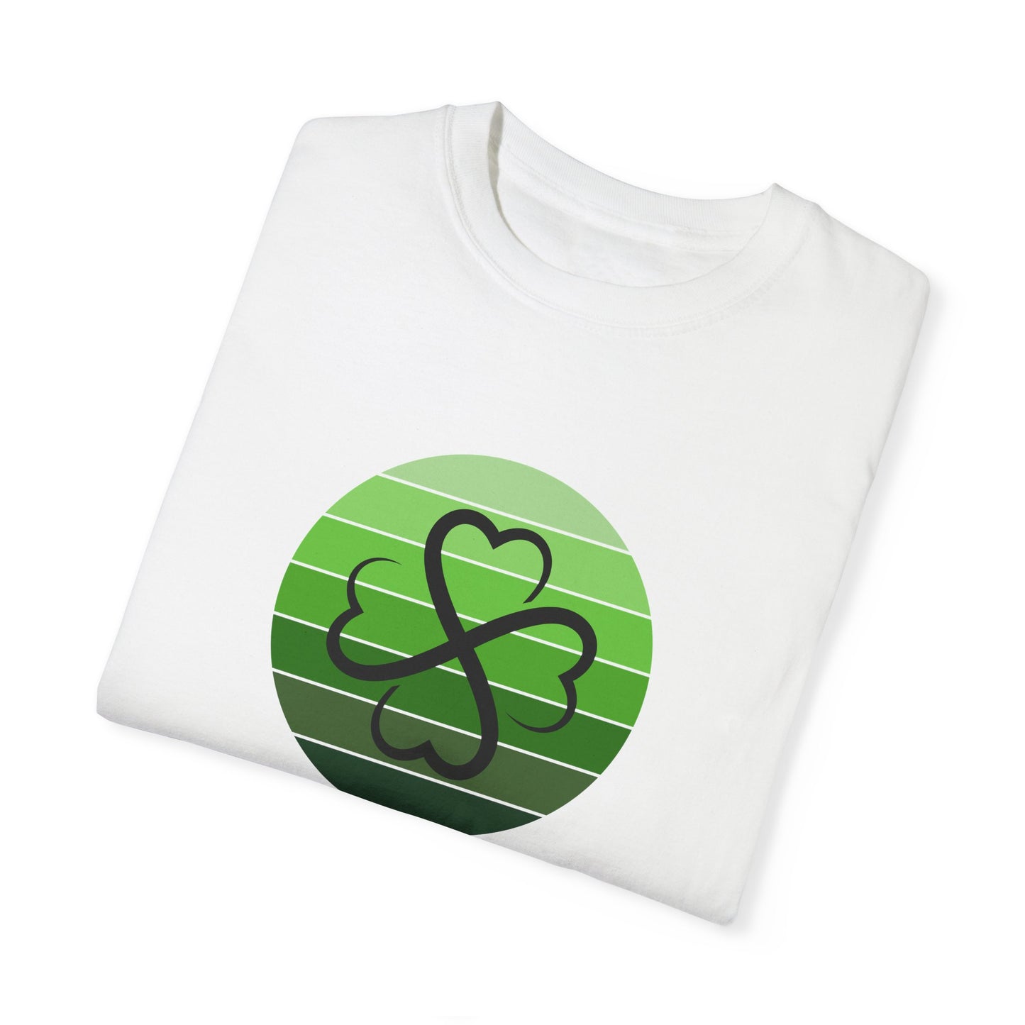 St. Patrick's Day T-Shirt Unisex Comfort Colors Relaxed Fit Garment-Dyed Tee 4 Leaf Clover Shirt Irish Themed Gift