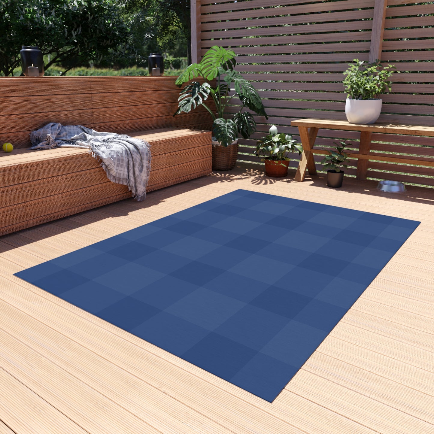 Chenille Outdoor Rug with No-Skid Backing Cozy Outdoor Carpet Patio Decor Gazebo Rug Pool Area Decor Outdoor Kitchen Carpet