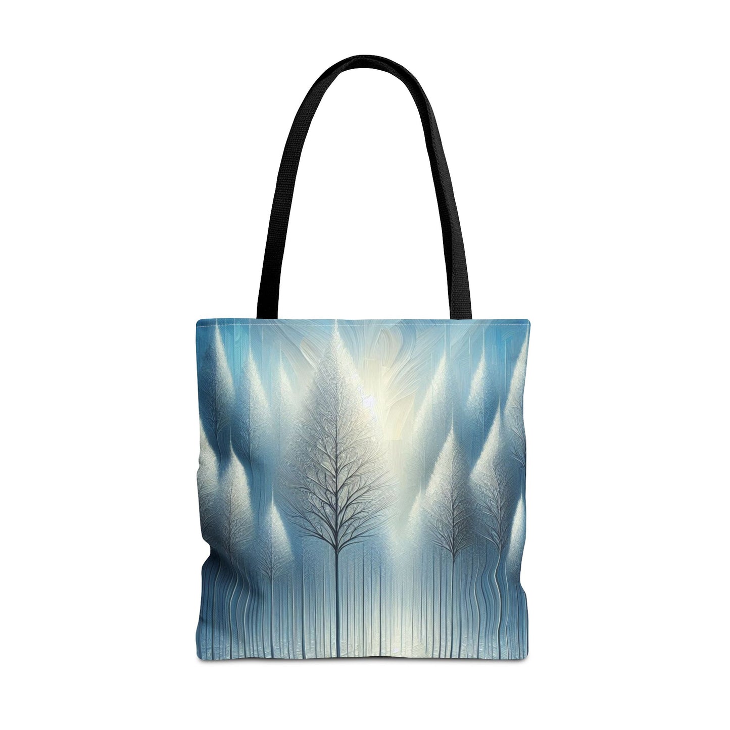 Snowy Christmas Tote Bag Holiday Cheer Gift Glam Winter Accessory Reusable Winter Tree Shopping Bag Xmas Joy Gift Unisex Bag for Him Her