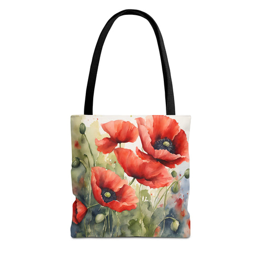 Floral Design Field of Flowers Tote Floral Grocery Wildflower Shopping Bag Cottage Core Gift Bag Boho Bag Poppy Tote Mom Gift