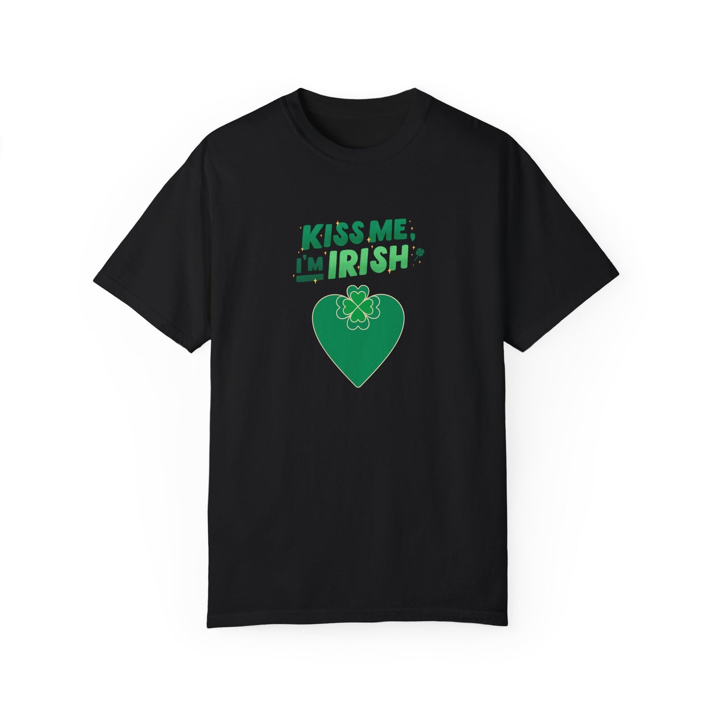 St. Patrick's Day T-Shirt Unisex Comfort Colors Relaxed Fit Garment-Dyed Tee 4 Leaf Clover Shirt Irish Themed Gift