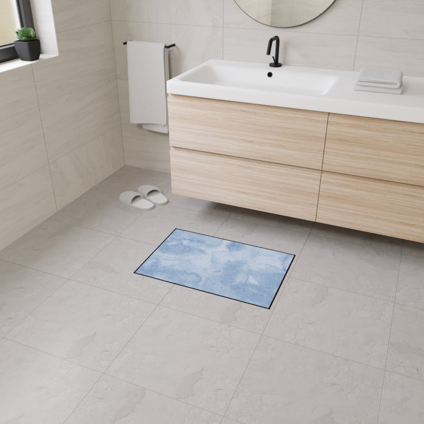 Decorative Heavy Duty Non-Slip Floor Mat Stylish Design Perfect for Entryway Kitchen Décor Garage Rug Coffee Bar Bathroom Floor Door Mat