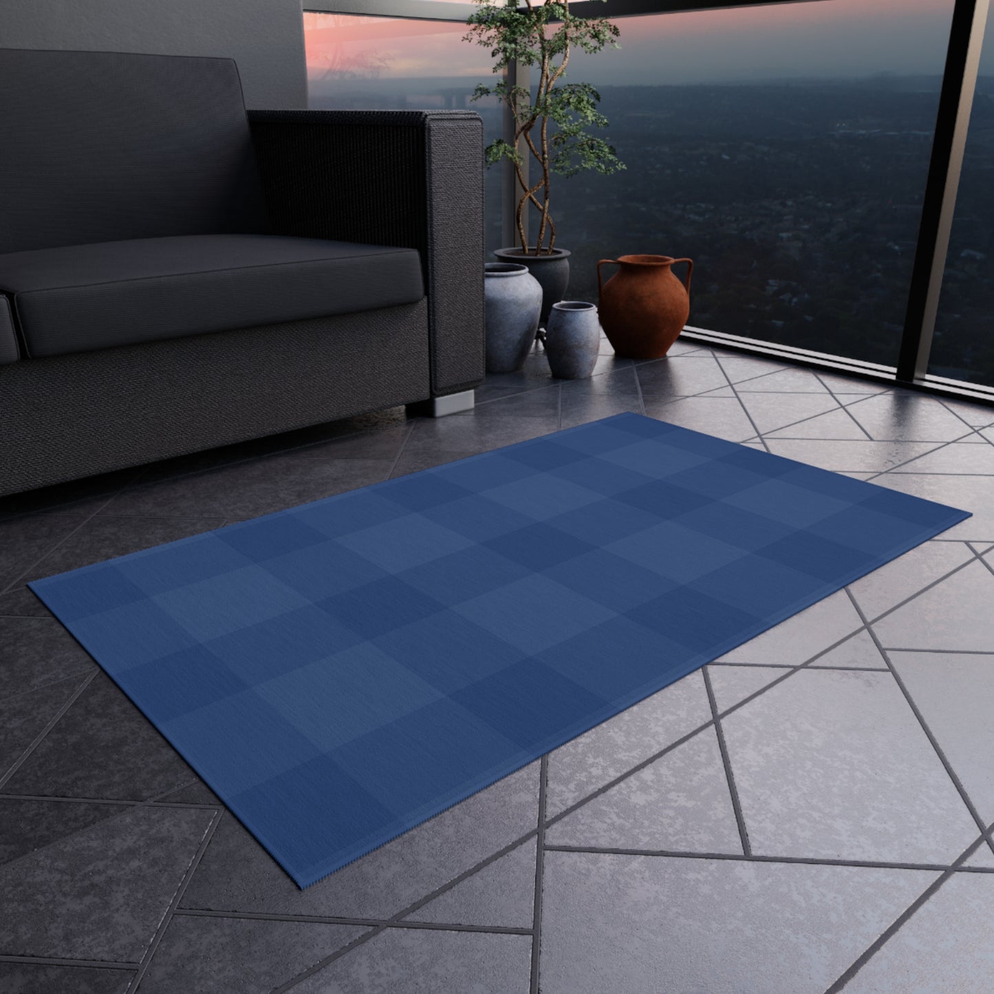 Chenille Outdoor Rug with No-Skid Backing Cozy Outdoor Carpet Patio Decor Gazebo Rug Pool Area Decor Outdoor Kitchen Carpet