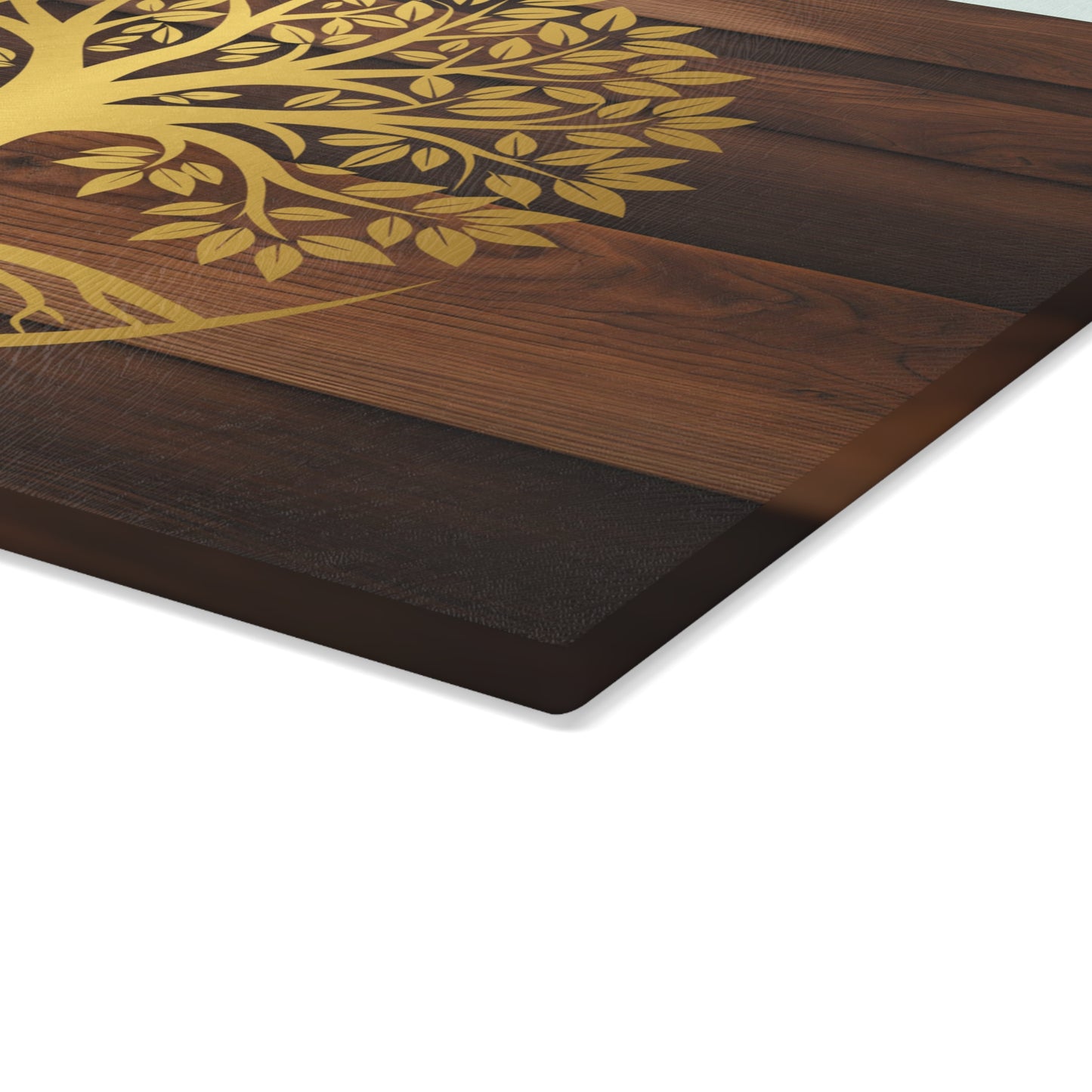 Glass Kitchen Decor Glass Cutting Board Serving Tray with Tree of Life Design Cutting Board Gift for Home Cook Glass Charcuterie Board