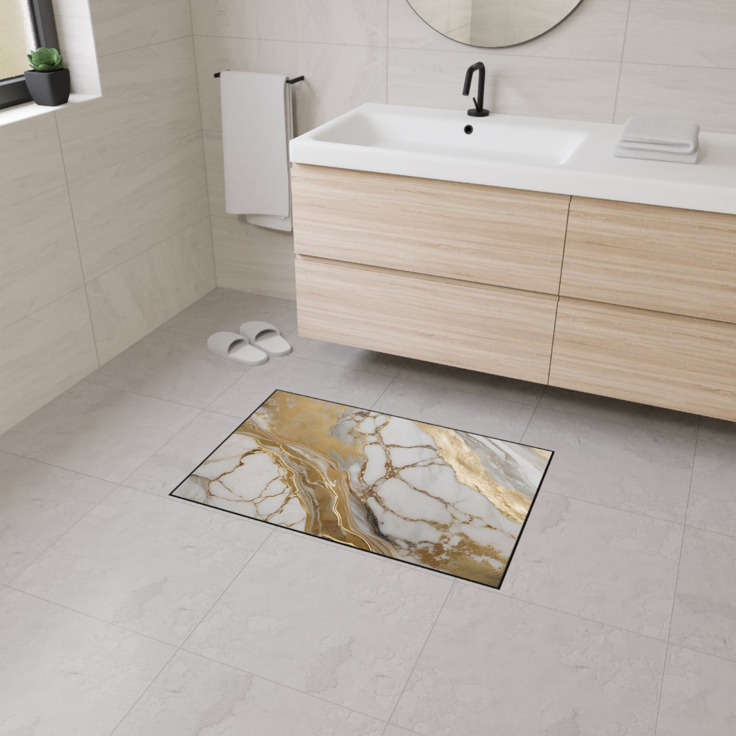 Decorative Heavy Duty Non-Slip Floor Mat Stylish Design Perfect for Entryway Kitchen Décor Garage Rug Coffee Bar Bathroom Floor Door Mat