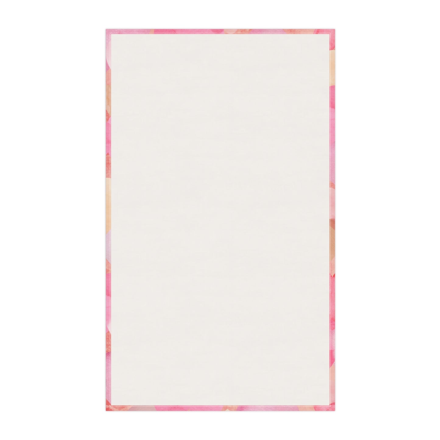 Heart Design Floral Pastel Kitchen Tea Towel Durable Hand Towel Flower Lover Whimsical Home Decor Decorative Kitchen Cotton Twill Valentine