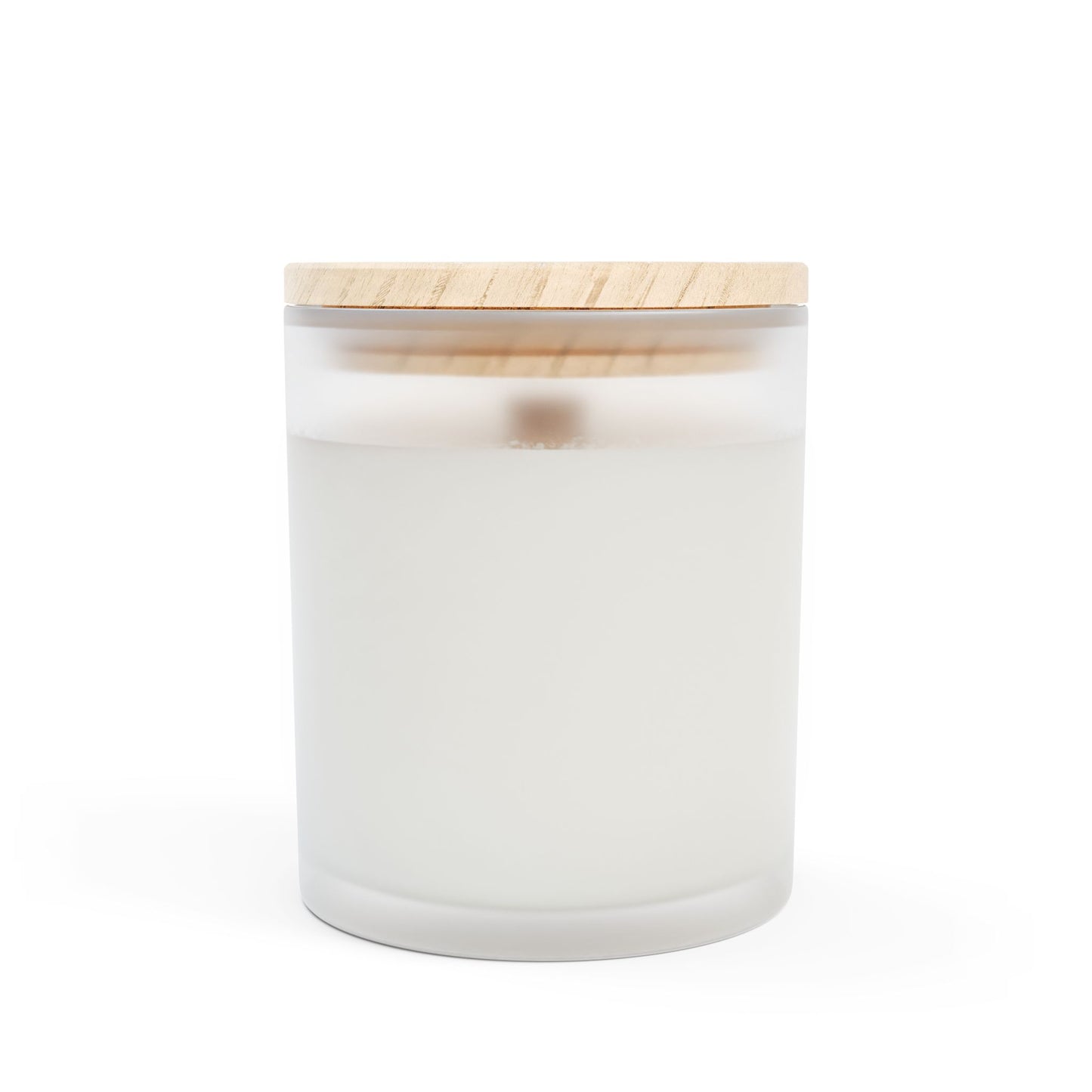 Artisanal Coconut Soy Frosted Glass Candle with Wooden Wick and Raw Maple Lid 11 oz Hand Poured Happy Hour Cocktails Candle 50 hr burn time