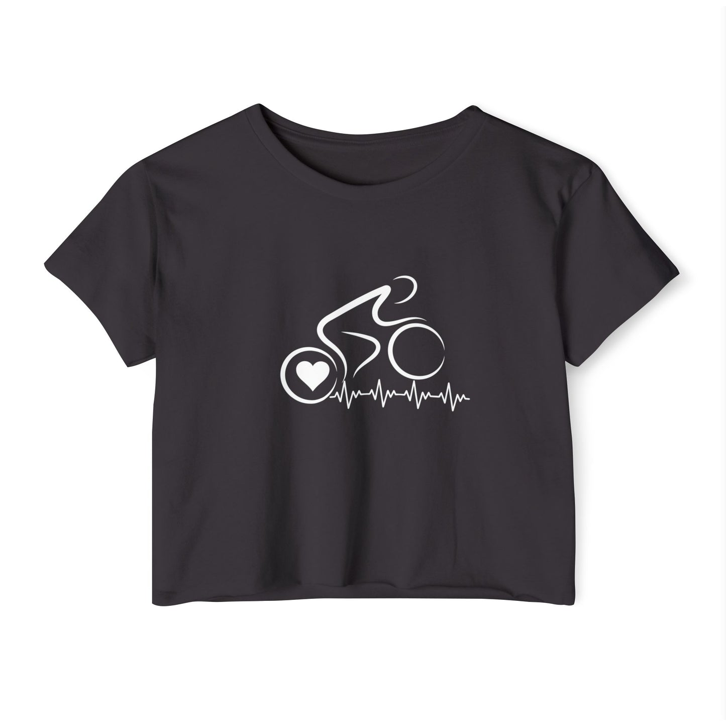 Bicycle Cycling Biking Shirt Unique Modern Bike Shirt Cycling Gift Cyclist Women's Spin Class Crop Top