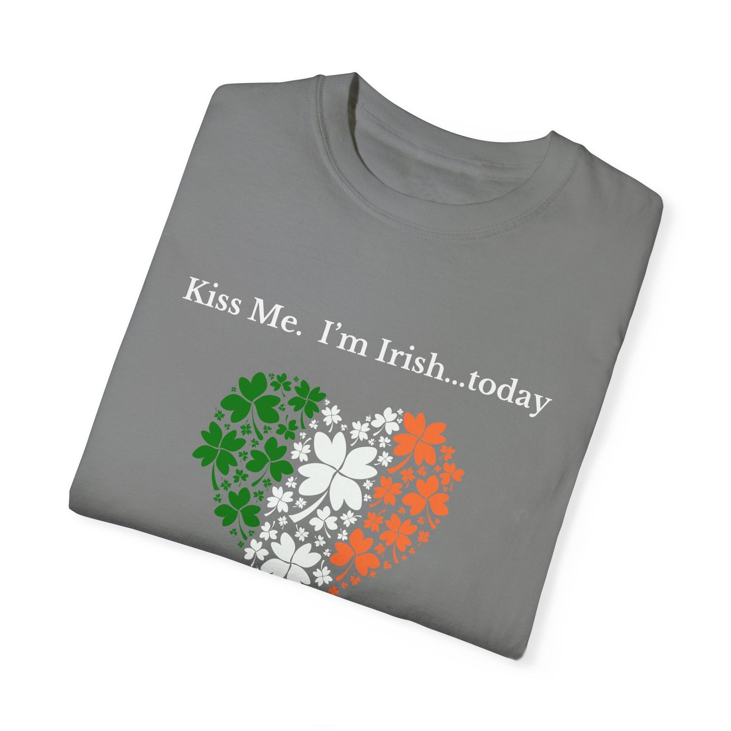St. Patrick's Day T-Shirt Unisex Comfort Colors Relaxed Fit Garment-Dyed Tee 4 Leaf Clover Shirt Irish Themed Gift