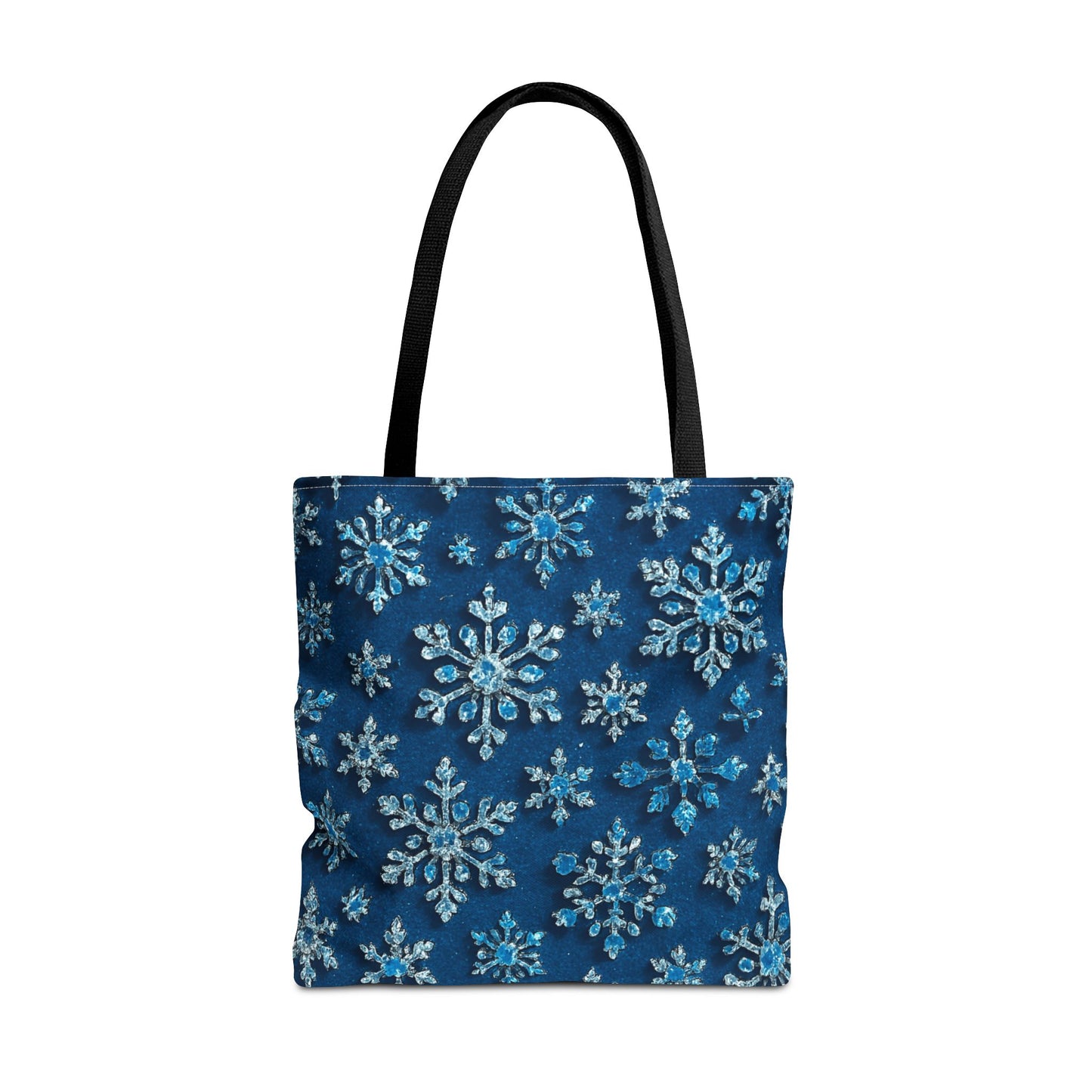 Snowflake Christmas Tote Bag Holiday Cheer Gift Glam Winter Accessory Reusable Winter Tree Shopping Bag Xmas Joy Gift Unisex Bag for Him Her
