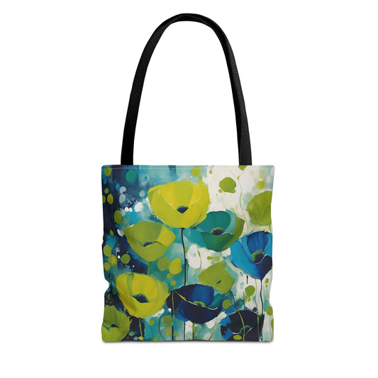 Floral Design Field of Flowers Tote Floral Grocery Wildflower Shopping Bag Cottage Core Gift Bag Boho Bag Poppy Tote Mom Gift