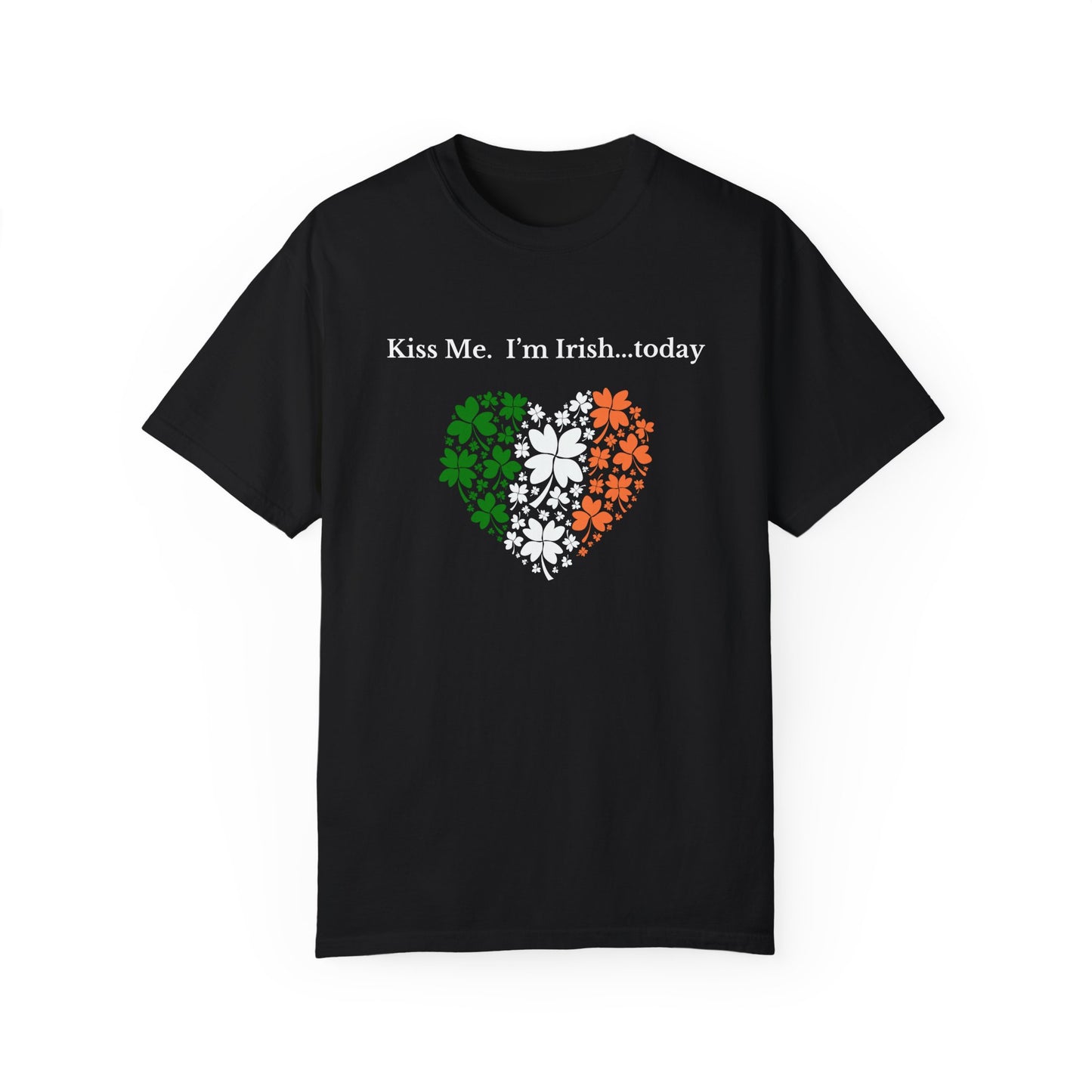 St. Patrick's Day T-Shirt Unisex Comfort Colors Relaxed Fit Garment-Dyed Tee 4 Leaf Clover Shirt Irish Themed Gift