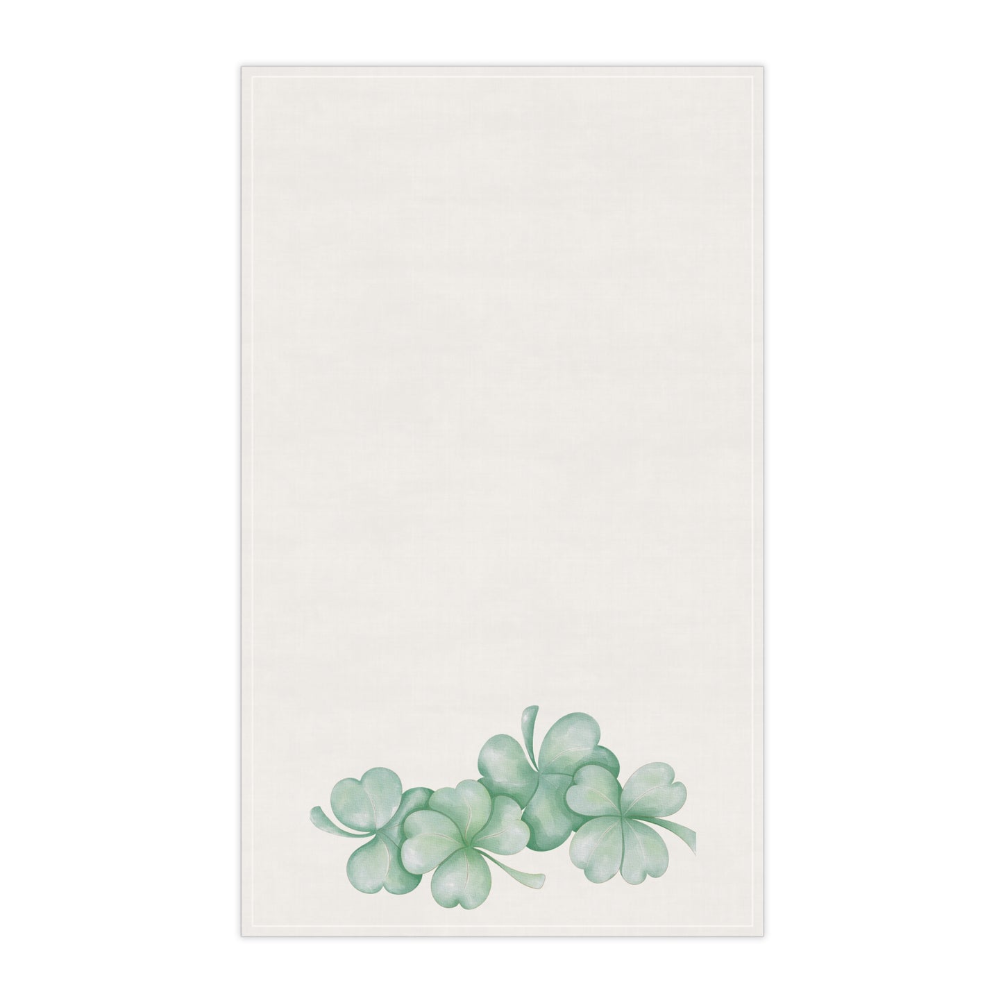 4-Leaf Clover Kitchen Tea Towel Pastel Dish Towel Durable Hand Towel Gift for Her Whimsical Home Decor Decorative Kitchen Cotton Twill