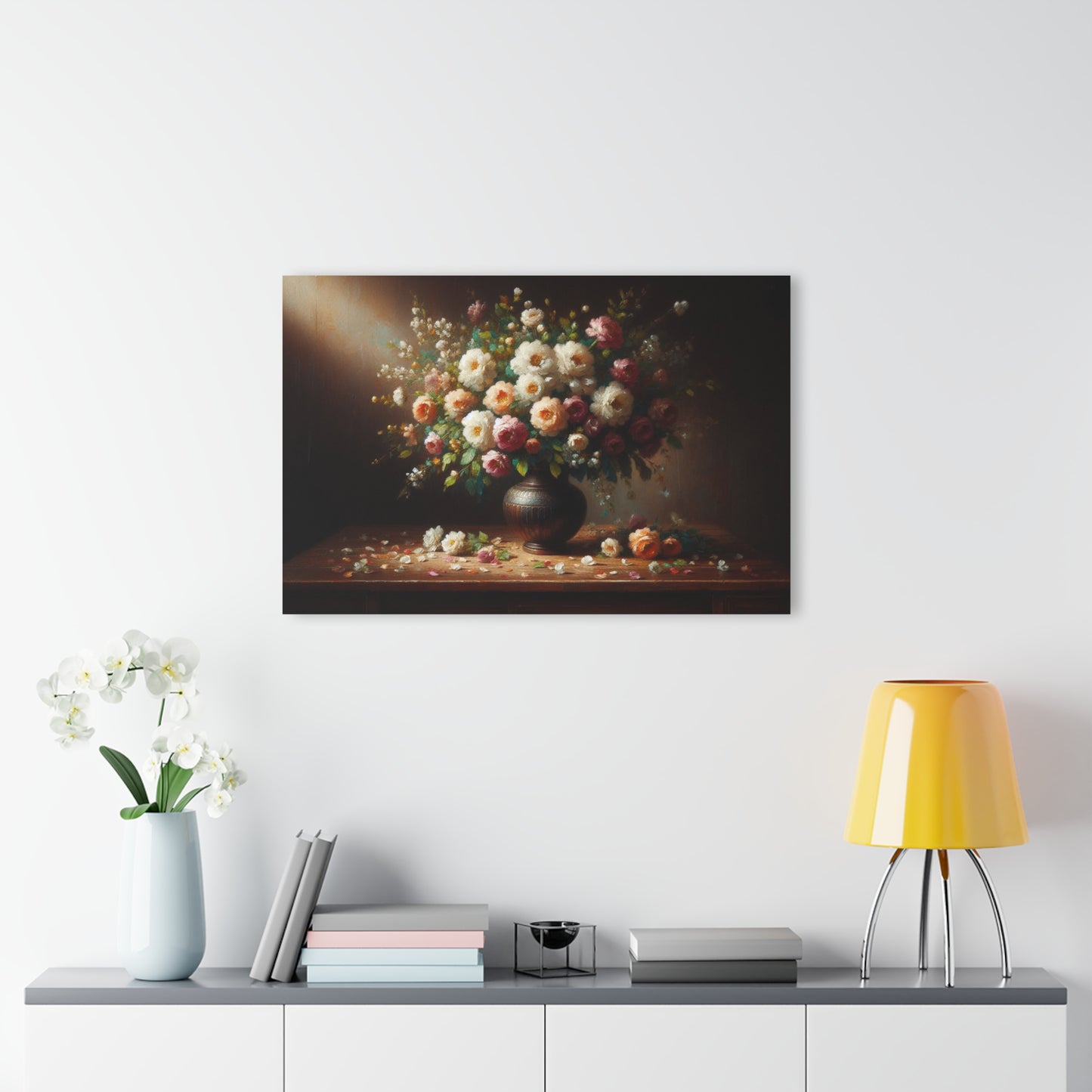 Large Floral Design Acrylic Print with French Cleat Nature Lover Wall Art Flower Lover Gift Poppy Flower Artwork Modern Garden Home Decor