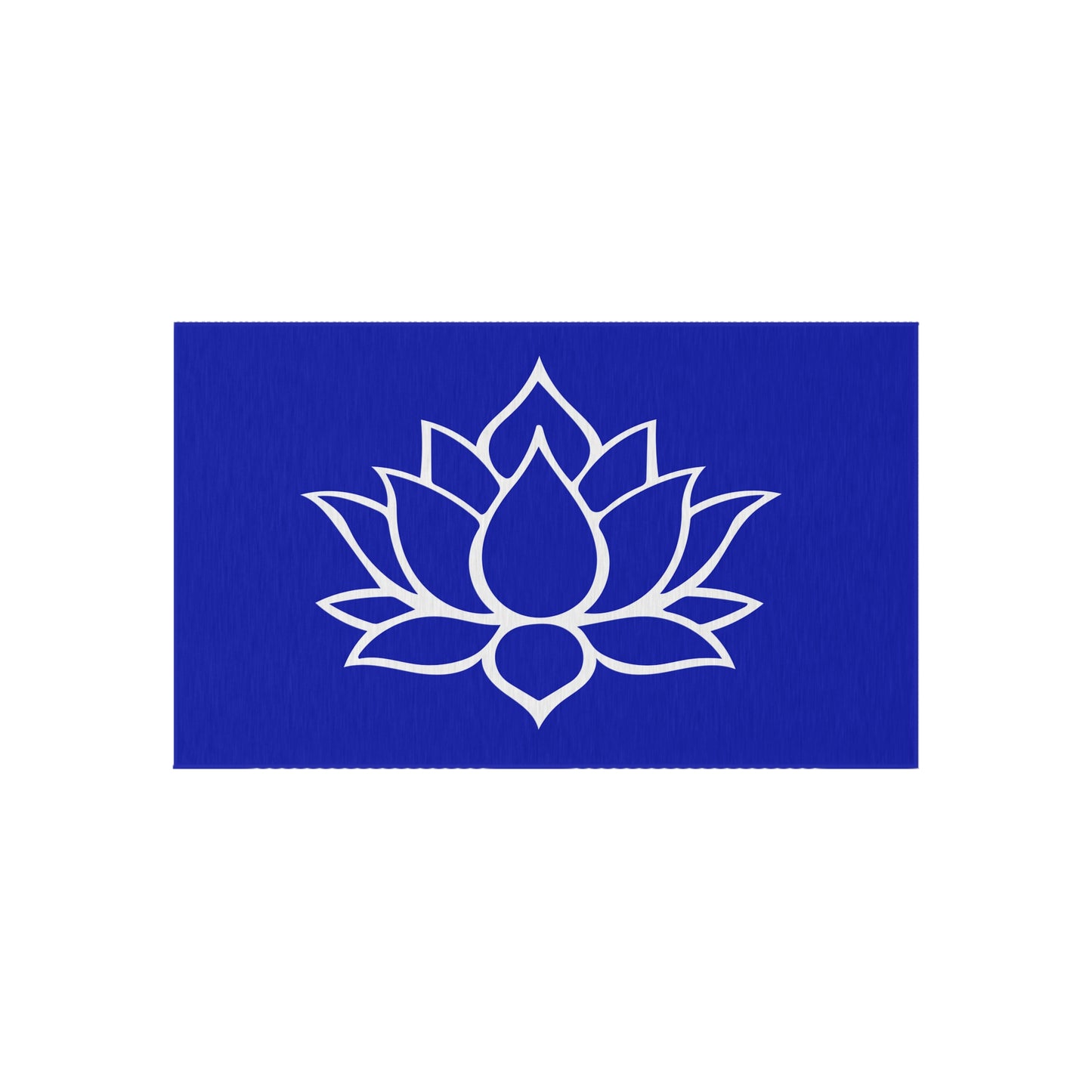 Zen Chenille Outdoor Rug with No-Skid Backing Cozy Lotus Blossom Outdoor Carpet Patio Decor Gazebo Rug Pool Area Decor Outdoor Kitchen Rug