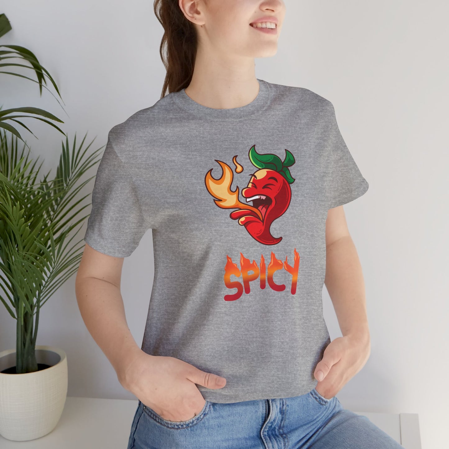 Spicy Pepper T-Shirt | Unique Unisex Funny Foodie Shirt | Spicy Food Lover Veggie Gift |