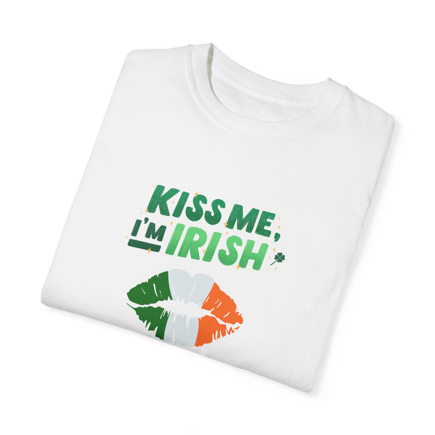 St. Patrick's Day T-Shirt Unisex Comfort Colors Relaxed Fit Garment-Dyed Tee 4 Leaf Clover Shirt Irish Themed Gift