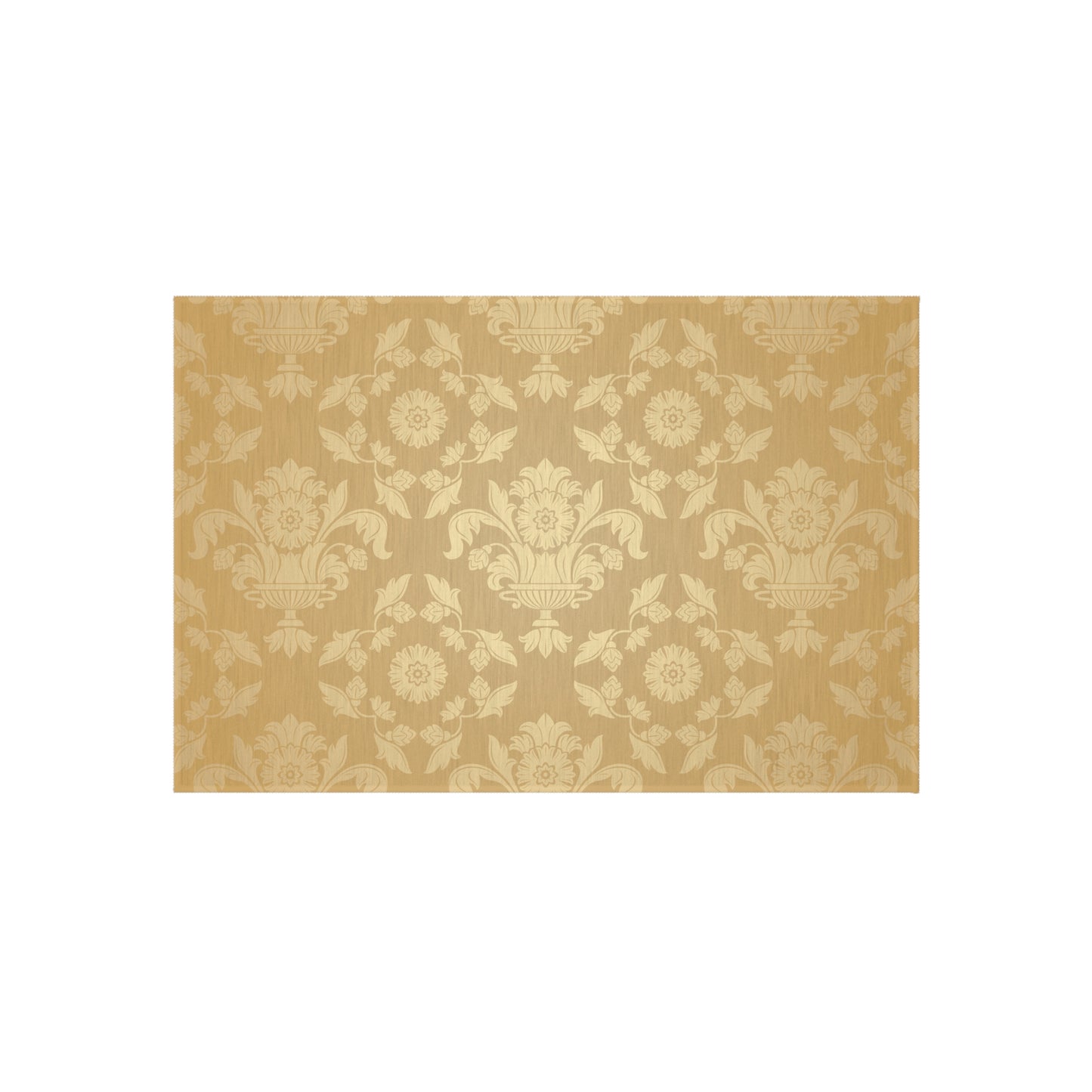 Chenille Outdoor Rug with No-Skid Backing Cozy Outdoor Carpet Patio Decor Gazebo Rug Pool Area Decor Outdoor Damask Pattern Kitchen Carpet
