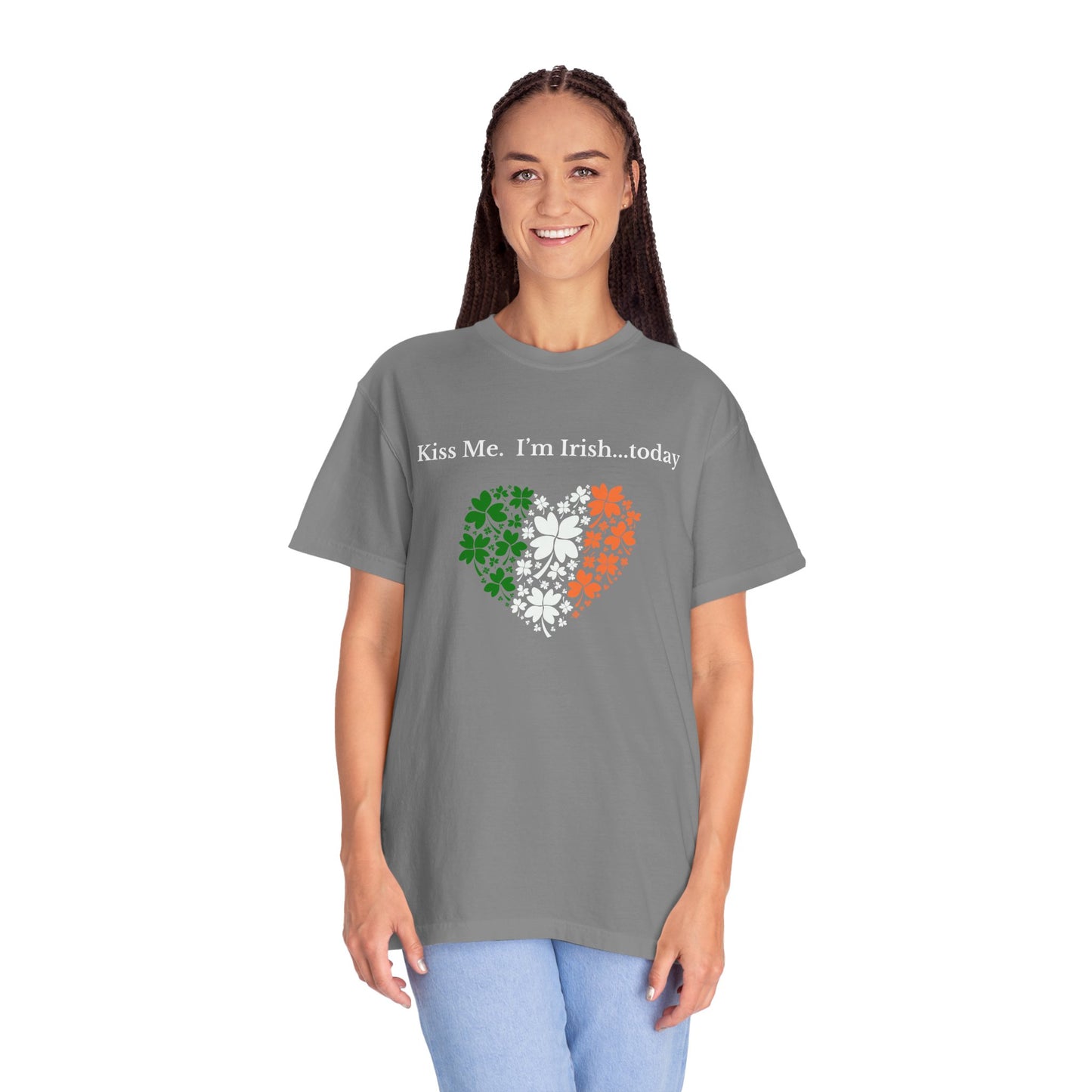 St. Patrick's Day T-Shirt Unisex Comfort Colors Relaxed Fit Garment-Dyed Tee 4 Leaf Clover Shirt Irish Themed Gift