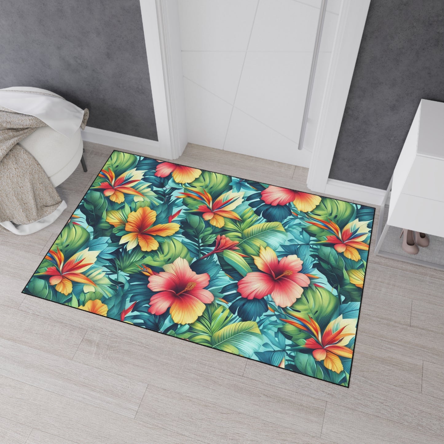 Decorative Heavy Duty Non-Slip Floor Mat Stylish Design Perfect for Entryway Kitchen Décor Garage Rug Coffee Bar Bathroom Floor Door Mat