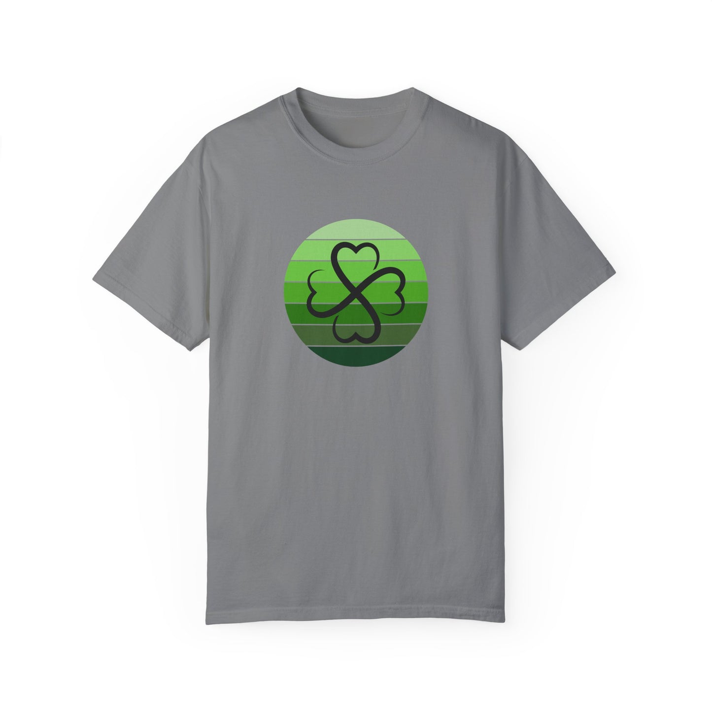 St. Patrick's Day T-Shirt Unisex Comfort Colors Relaxed Fit Garment-Dyed Tee 4 Leaf Clover Shirt Irish Themed Gift