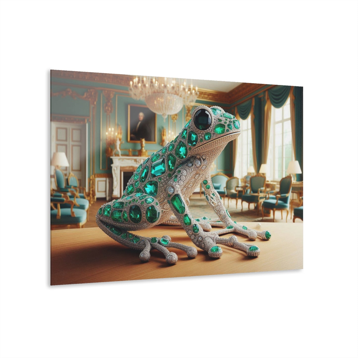 Gemstone Design Tree Frog Acrylic Print with French Cleat Nature Lover Wall Art Animal Lover Gift Artwork Modern Garden Home Decor