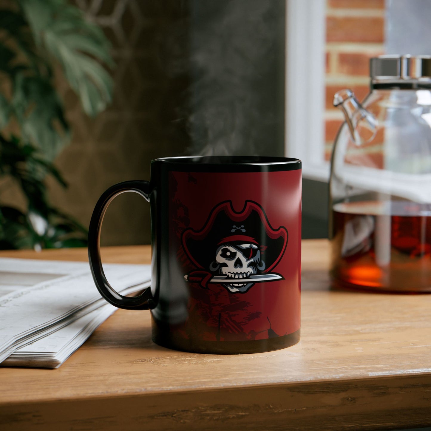Pirate Skull and Sword Coffee Mug Sailors Gift Salt Life Jolly Roger Gift