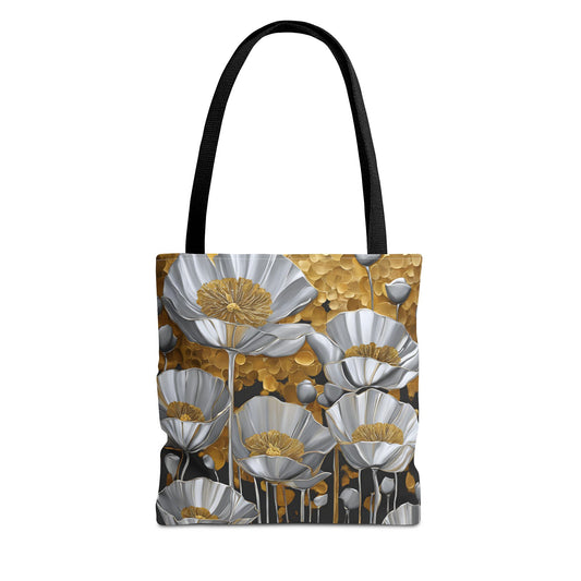 Floral Design Field of Flowers Tote Floral Grocery Wildflower Shopping Bag Cottage Core Gift Bag Boho Bag Poppy Tote Mom Gift