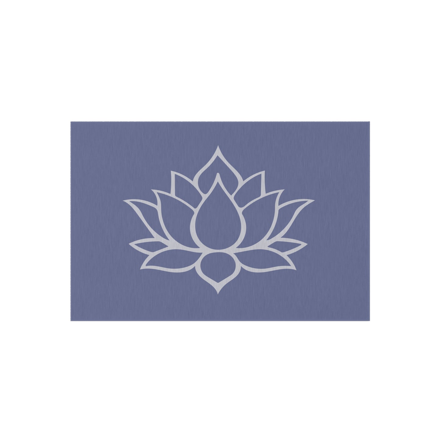 Zen Chenille Outdoor Rug with No-Skid Backing Cozy Lotus Blossom Outdoor Carpet Patio Decor Gazebo Rug Pool Area Decor Outdoor Kitchen Rug
