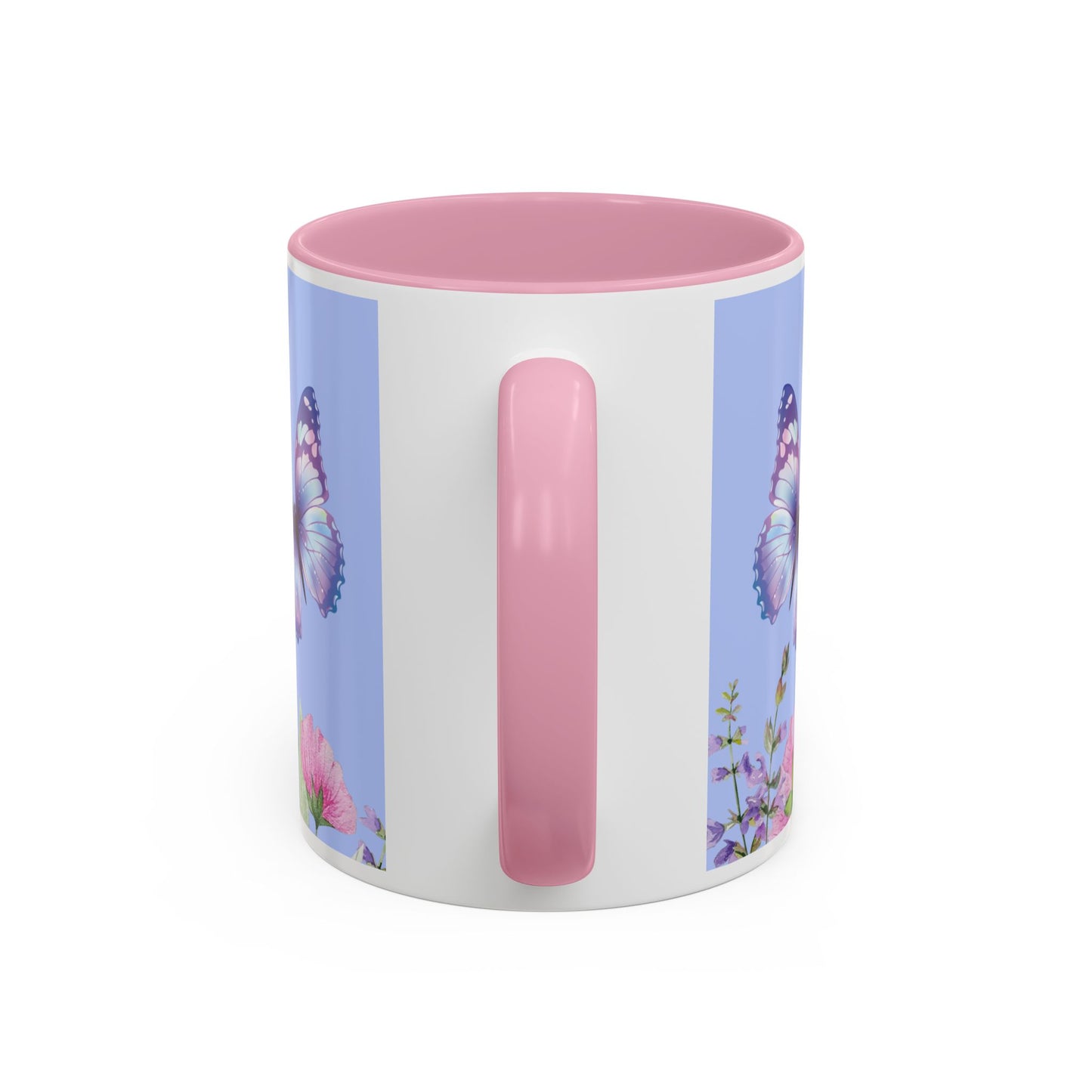 Butterfly Mug and Flowers Mug Butterfly Lover Gift Zen Garden Coffee Mug