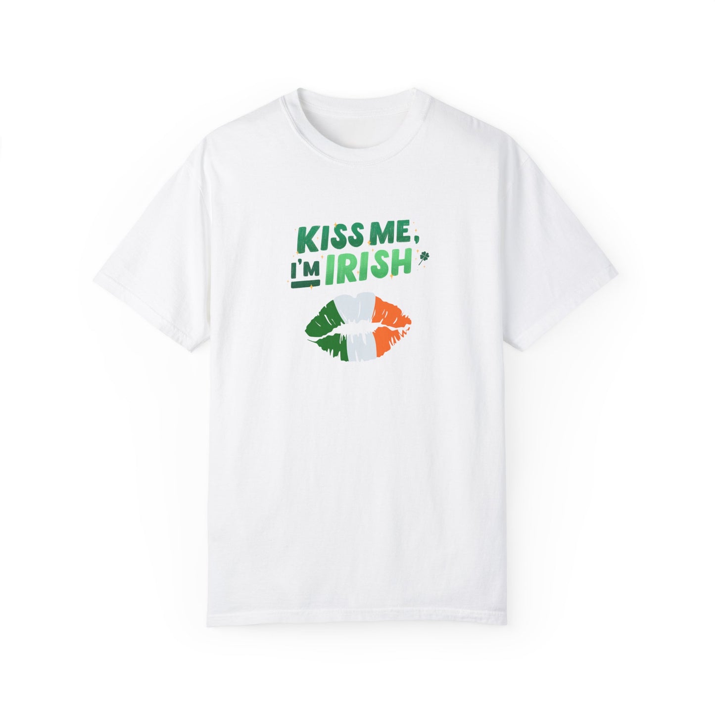 St. Patrick's Day T-Shirt Unisex Comfort Colors Relaxed Fit Garment-Dyed Tee 4 Leaf Clover Shirt Irish Themed Gift