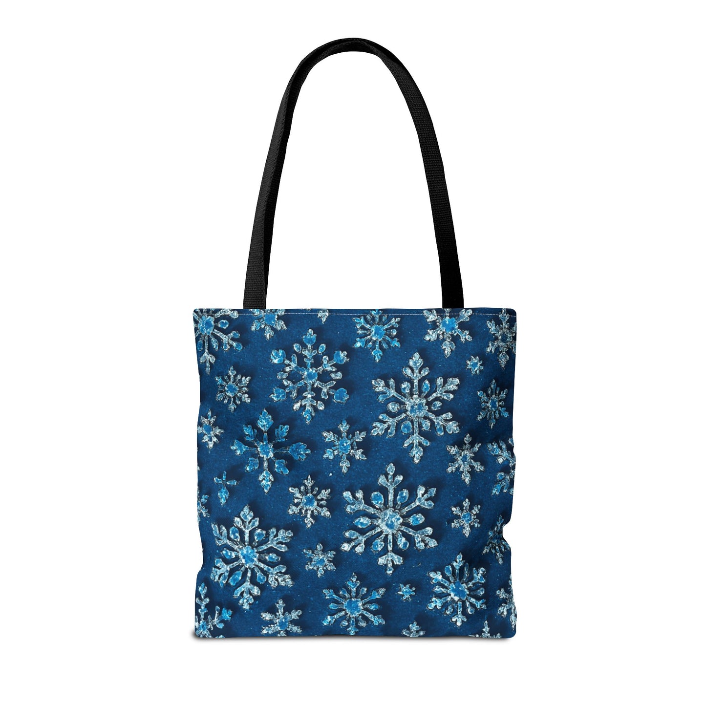 Snowflake Christmas Tote Bag Holiday Cheer Gift Glam Winter Accessory Reusable Winter Tree Shopping Bag Xmas Joy Gift Unisex Bag for Him Her